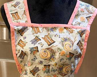 Apron with cowgirl theme