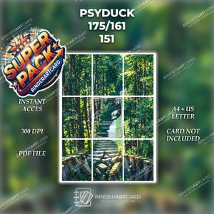 PSYDUCK - 175/161 - 151 | Anpassad Pokémon-kortexpansion för pärm | Nedladdningsbar PDF-fil