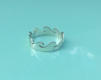 Silver Wave Ring