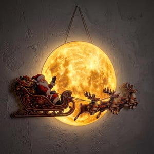 Santa Moon Light - Etsy