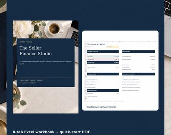 El estudio de finanzas para vendedores: presupuesto en Excel, gestión de deudas y seguimiento de ventas online.