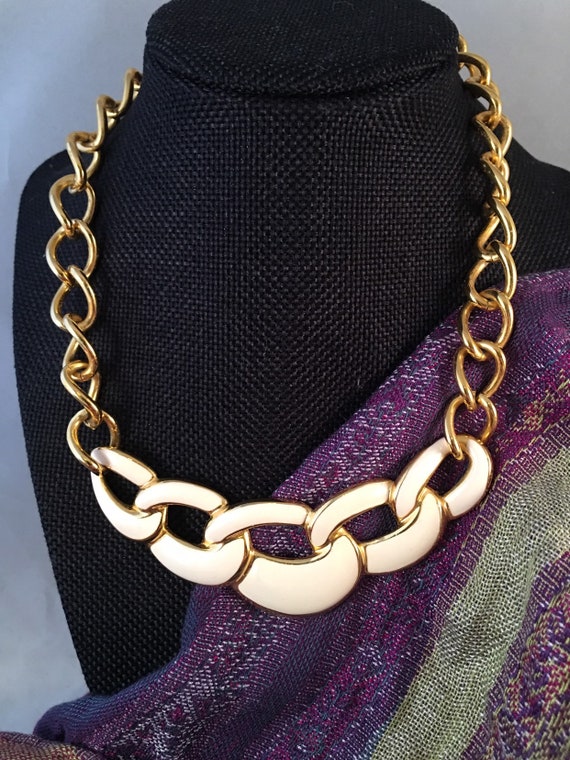Vintage necklace  Napier Vintage Style Enamel Peac