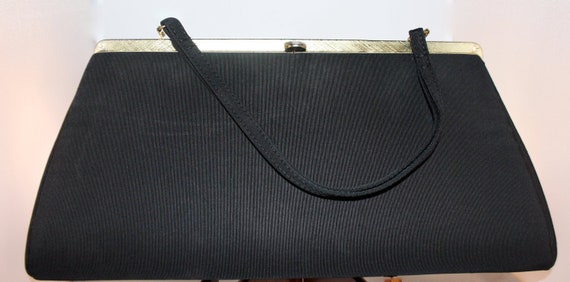 Vintage handbag black retro - image 2