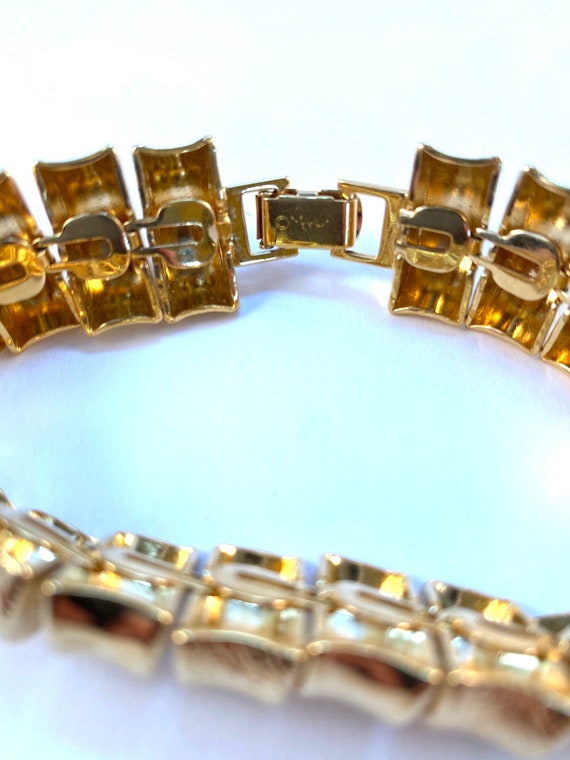 Gold chain bracelet vintage Monet - image 5