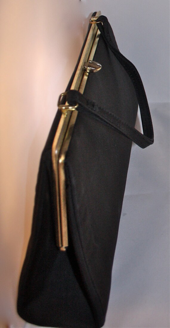 Vintage handbag black retro - image 5