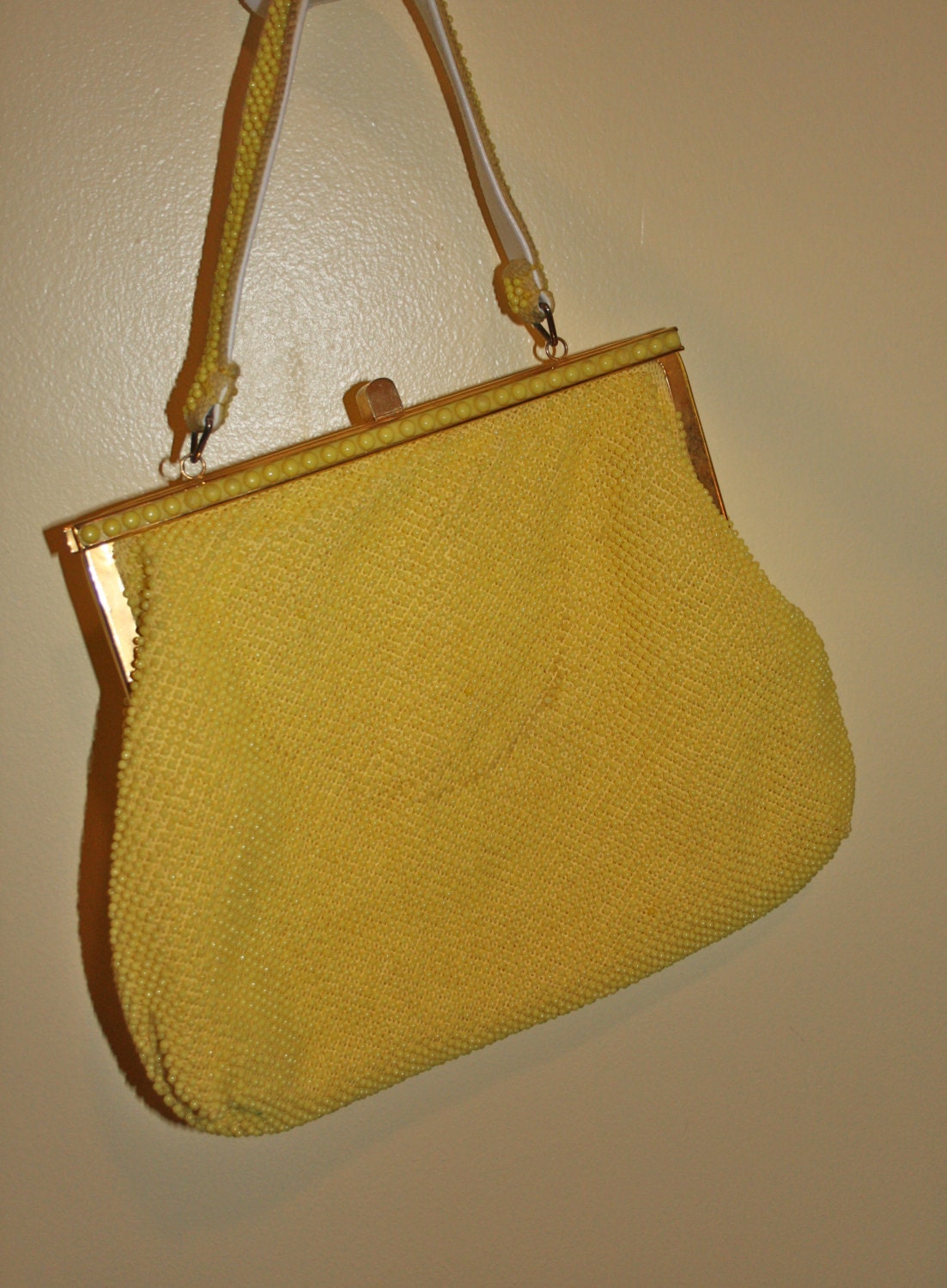 pastel yellow handbag