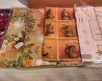 Vintage gift wrap variety pack / occasions. Hallmark, Galaxy, American Greetings. Free ship