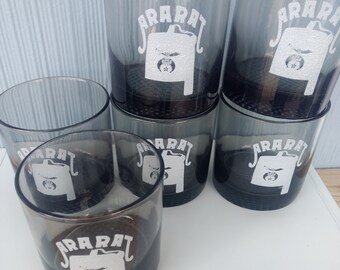 Ararat Shriner glasses, RARE. Set of 6