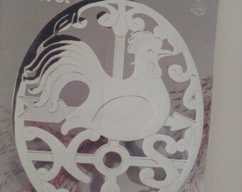Wm.A. Rogers Oneida Silver plated Rooster Trivet