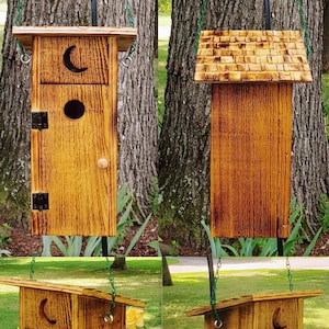 Rustic Outhouse Birdhouse