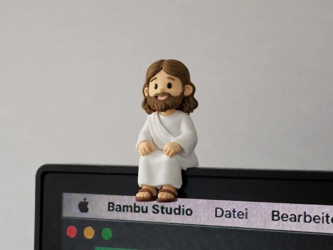 Mini Jésus - Posé sur écran/bureau Livraison gratuite - Etsy France