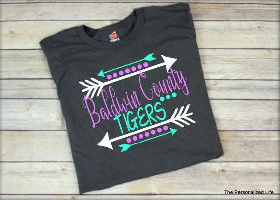 School Spirit Shirt Comfort Colors Custom Girly Fun Boutique Etsy