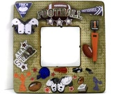 Football Photo Frame - Man Cave - Masculine Picture Frame - All Star - Super Bowl - Frame for Dad - READY TO SHIP