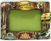 Rustic Fishing Frame - Memory Frame - Dad Frame - Gifts for Fishermen - Primitive Decor - Gifts for Dad