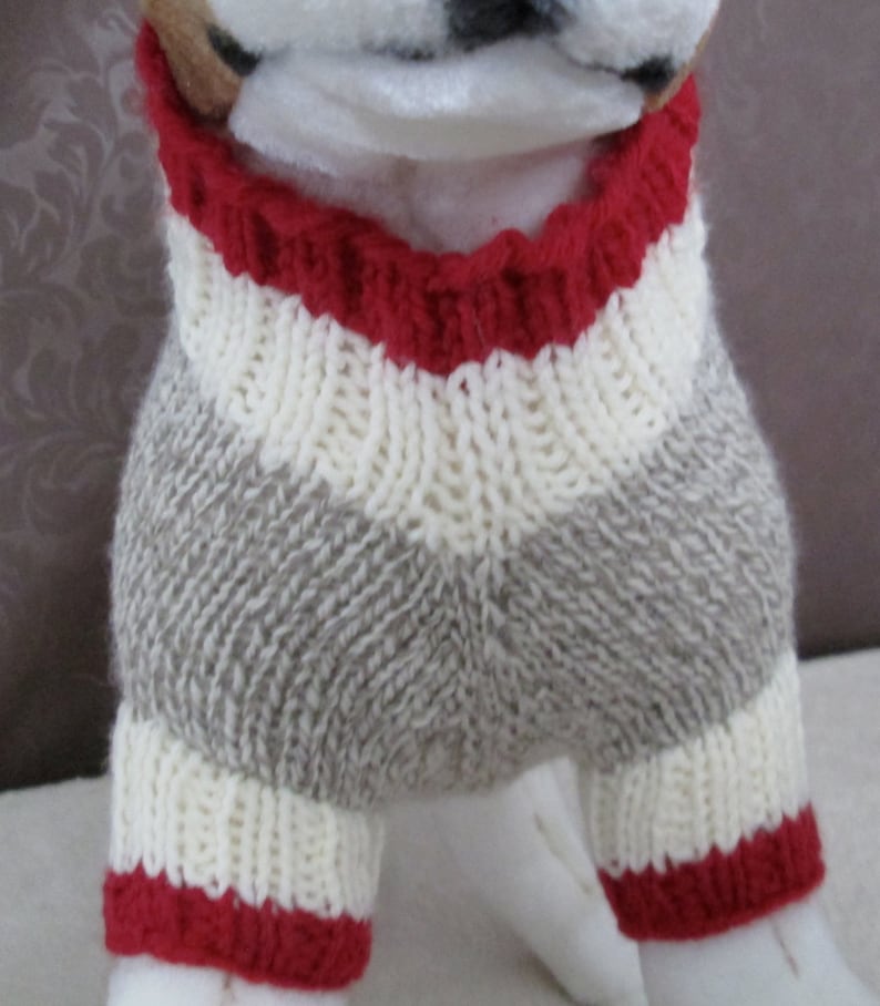 Custom Knit Dog Sock Monkey Sweater, Dog Sock Monkey Costume SMALL Etsy