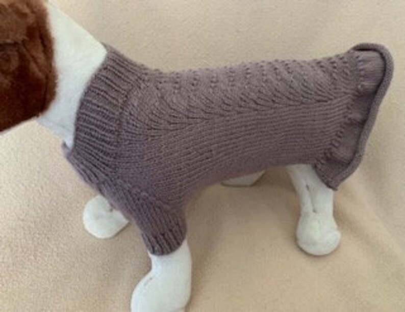 Lace Ruffle Sweater/Dress Small Dog / Large Cat Size Can be Custom Knit in the Colour of Your Choice image 3