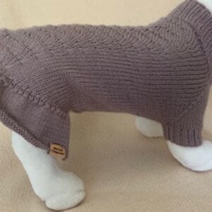 Lace Ruffle Sweater/Dress Small Dog / Large Cat Size Can be Custom Knit in the Colour of Your Choice image 1