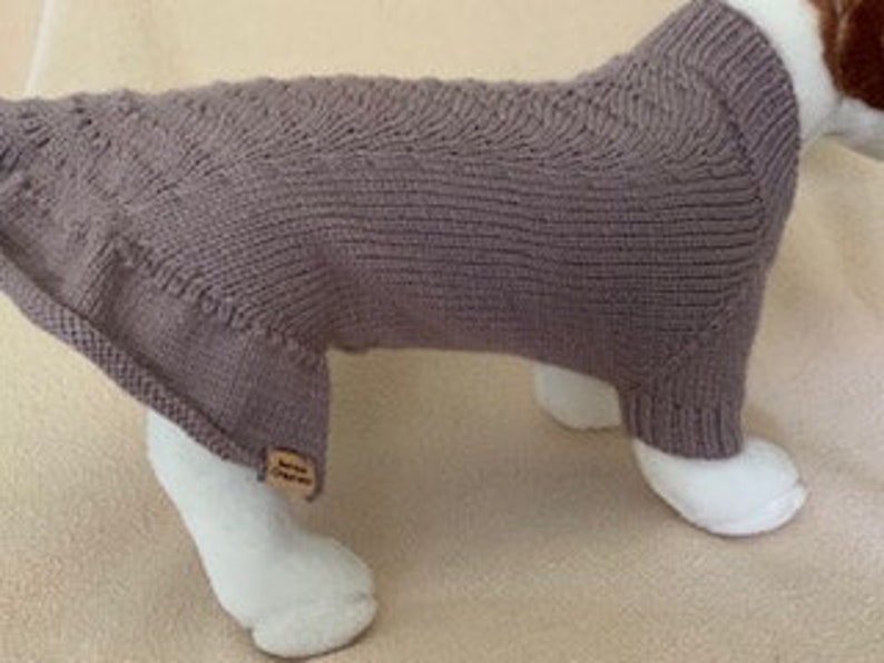 Lace Ruffle Sweater/Dress Small Dog / Large Cat Size Can be Custom Knit in the Colour of Your Choice image 1