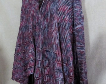 Gray/Pink Cardigan, Gray/Pink Sweater, Gray/Pink XL Cardigan, Grey/Pink XL Sweater, Plus Size Cardigan, Plus Size Sweater