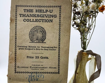 Early 20th Century Thanksgiving Ephemera - Help-U Thanksgiving Collection