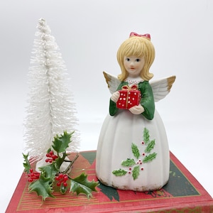 Vintage Enesco Blonde Christmas Angel Bell
