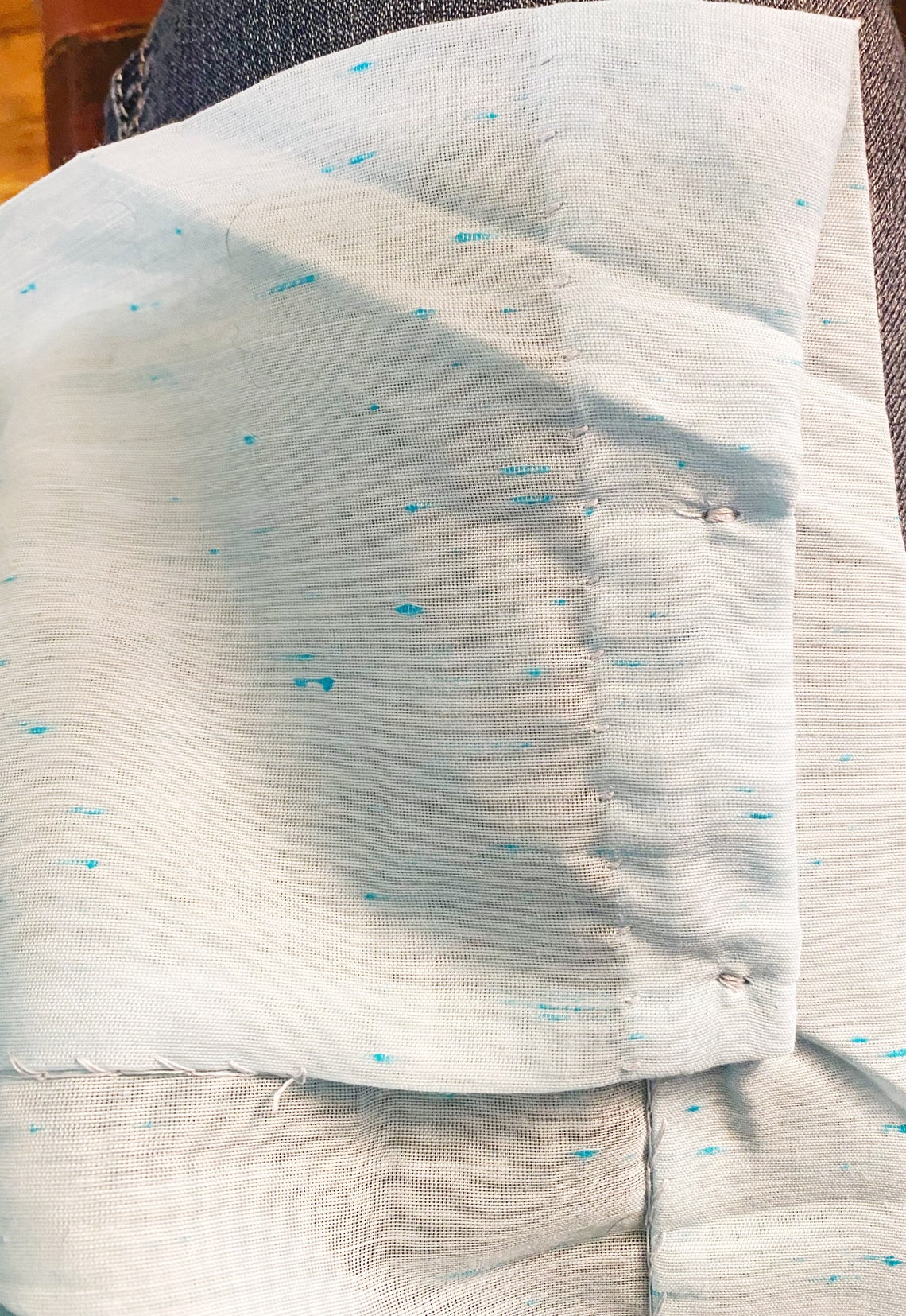 Pair of Vintage Light Blue Pinch Pleat Drapes Etsy