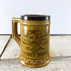 Vintage Ceramic Kitsch Bartender Stein
