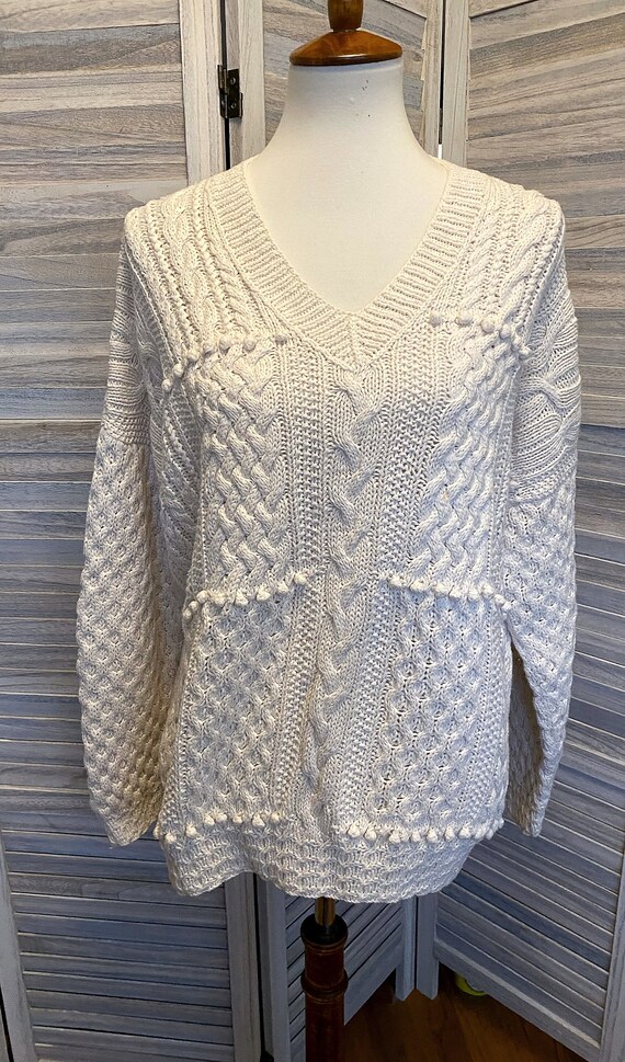 Vintage 90s Y2K Express Chunky Oversized Sweater - image 2