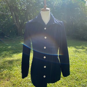 Vintage Polyester Marinejacke von Trissi