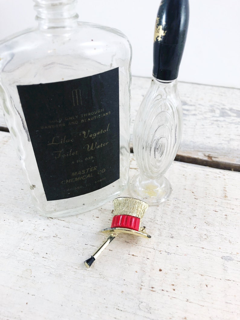 Vintage Top Hat and Cane Gold Tone Pin Etsy