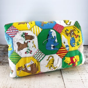 Vintage Winnie The Pooh Baby Crib Quilt