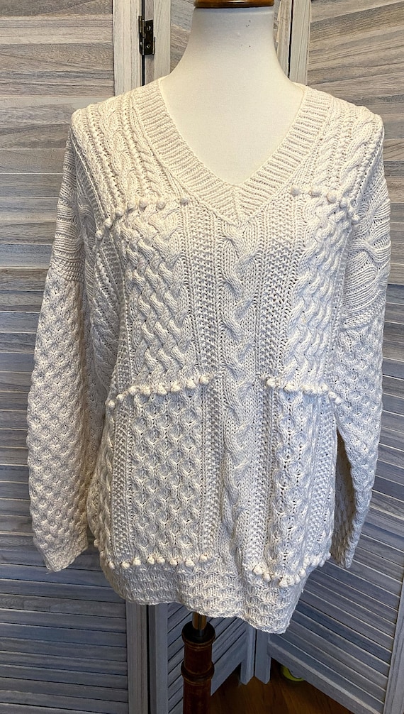 Vintage 90s Y2K Express Chunky Oversized Sweater - image 3