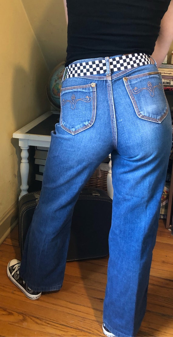 Vintage Straight Leg High Waisted Brittania Jeans - image 4