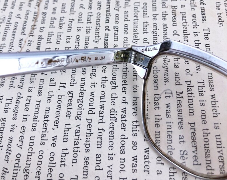 Swanky Vintage Silver Frame Cat Eye Glasses