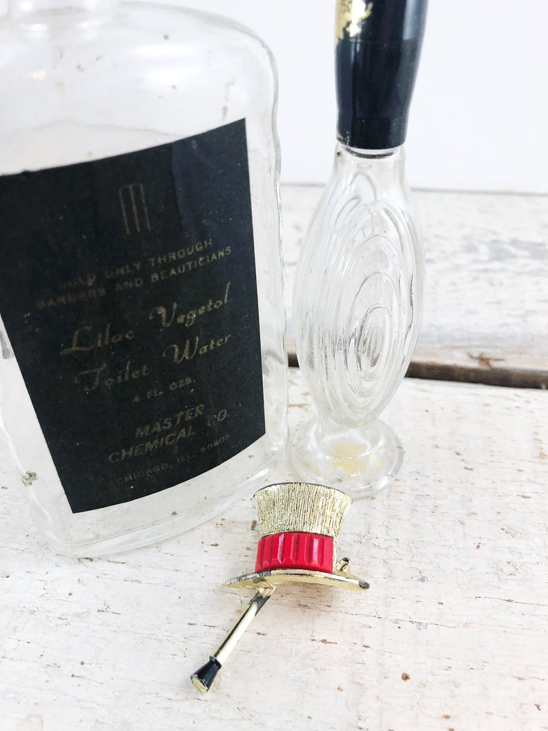 Vintage Top Hat and Cane Gold Tone Pin Etsy