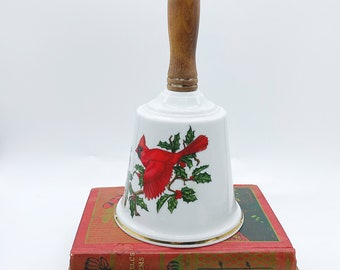 Vintage Lefton Collectible Cardinal Christmas Bell