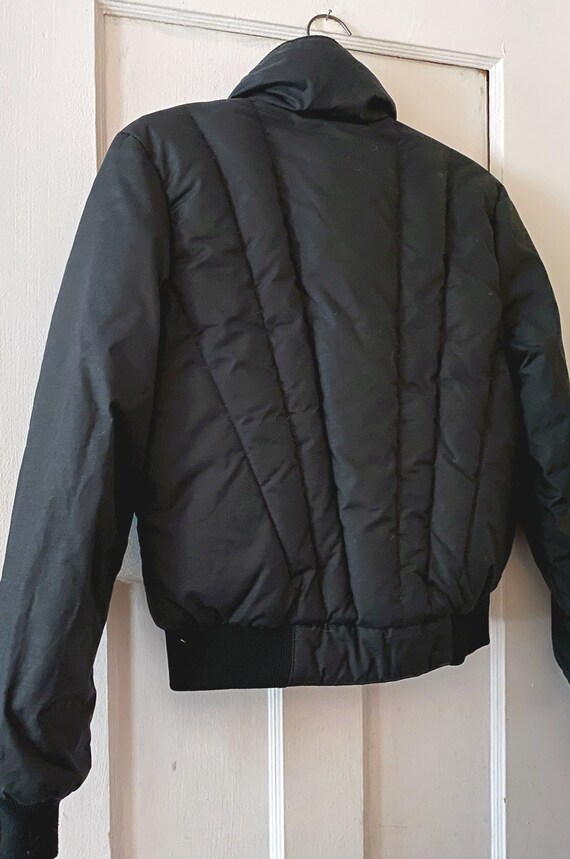 Vintage 80’s Black and Magenta Ski Jacket - image 6