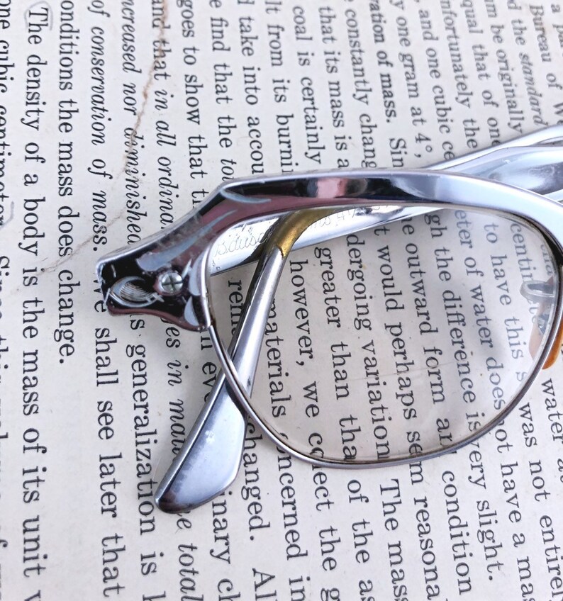 Swanky Vintage Silver Frame Cat Eye Glasses