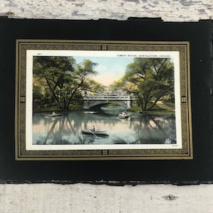 Belle carte postale vintage - Chicago - Clement Bridge Garfield Park