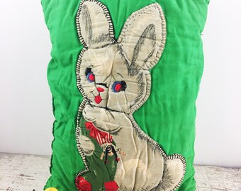 Antique Applique Bunny Pillow