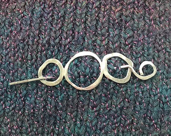 Silver Shawl pin, Sterling Silver Scarf Pin, Sterling Silver scarf, Scarf Pin Silver, Scarf jewelry Pin, Sweater Pin, Sterling Shawl Pin