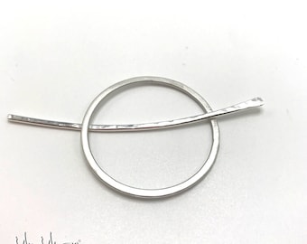 Silver Shawl pin, Sterling Silver Scarf Pin, Sterling Silver Jewelry brooch, Scarf Pin Silver, Scarf jewelry Pin, Sweater Pin,  Shawl Pin