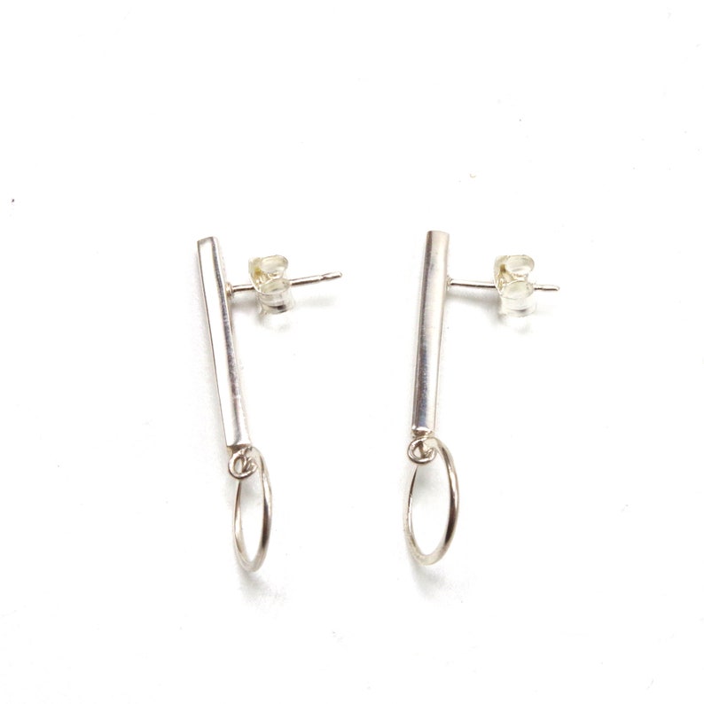 925 Silver 3D Ring Earrings
