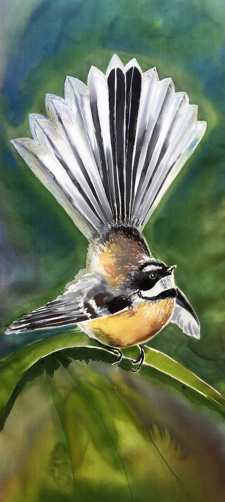New Zealand Fantail Bird Nz Native Outdoor Wall Art New Zealand Fantail Bird Nz Native, Outdoor Wall Art Panels Nz
