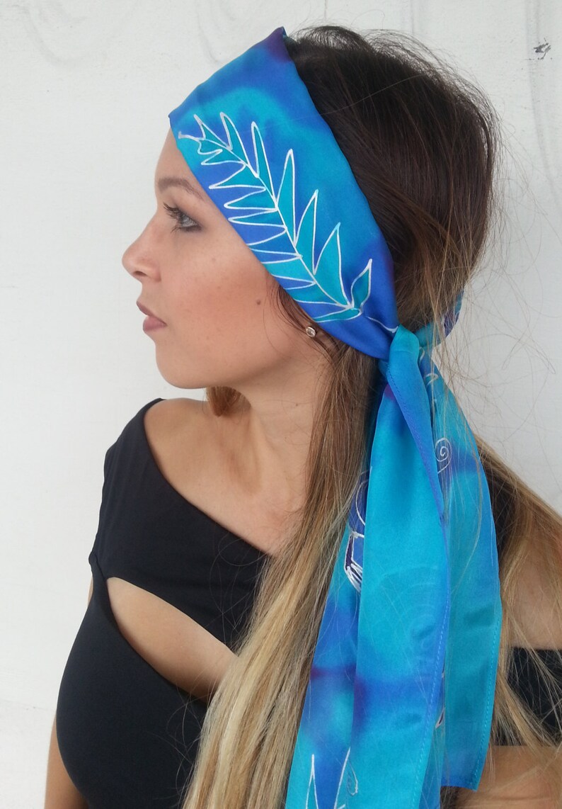 New Zealand KIWI Bird Handpainted SILK Scarf Ferns Kiwiana Etsy