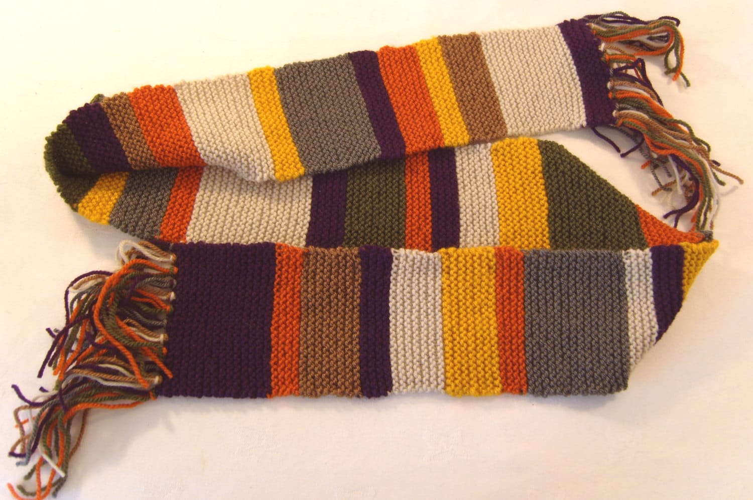 Dr Who Scarf, Hand Knitted Small Version Original Tom Baker - Etsy, image size:1500x996