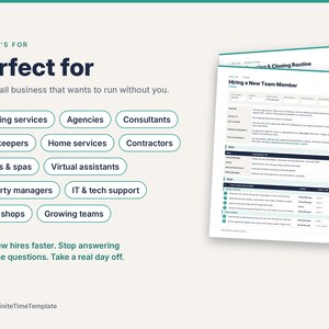 SOP Template Pack, 10 Editable Standard Operating Procedures, Operations Manual, Word & PDF, Small Business image 5