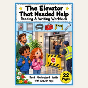 Problem Solving Worksheets Reading Comprehension 1st 2nd Grade | The Elevator That Needed Help Story Writing Workbook