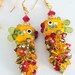 Boucles d'oreilles Nature bijoux Poisson Rouge grand modèle
