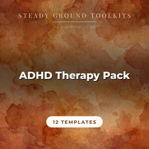 Kit de herramientas para la terapia del TDAH / Función ejecutiva, dificultad para percibir el tiempo, regulación emocional (descarga digital)